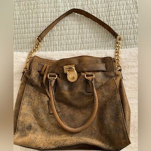 Stunning Michael Kors Nubuck  Leather handbag with wallet
